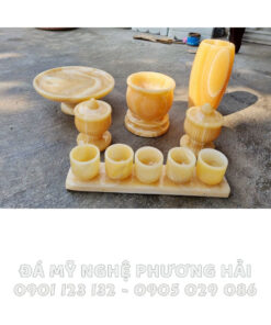 Bộ đồ thờ đá ngọc hoàng long