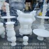 Bộ đồ thờ đá trắng muối