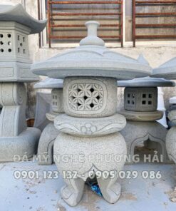 Mẫu đèn đá Nhật tròn