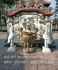 Tượng hạc đá cưỡi rùa