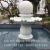 Tháp nước xoay bi đá trắng