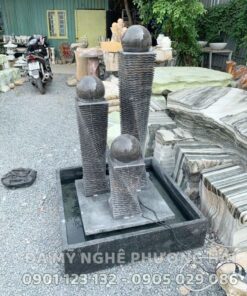 Trụ bi xoay đá đen