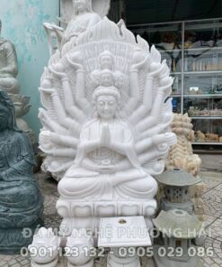 Tượng Phật đá cẩm thạch trắng nghìn mắt nghìn tay