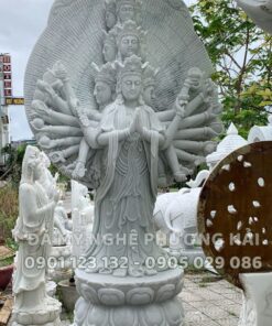 Tượng Phật Thiên Thủ Thiên Nhãn đứng đài sen