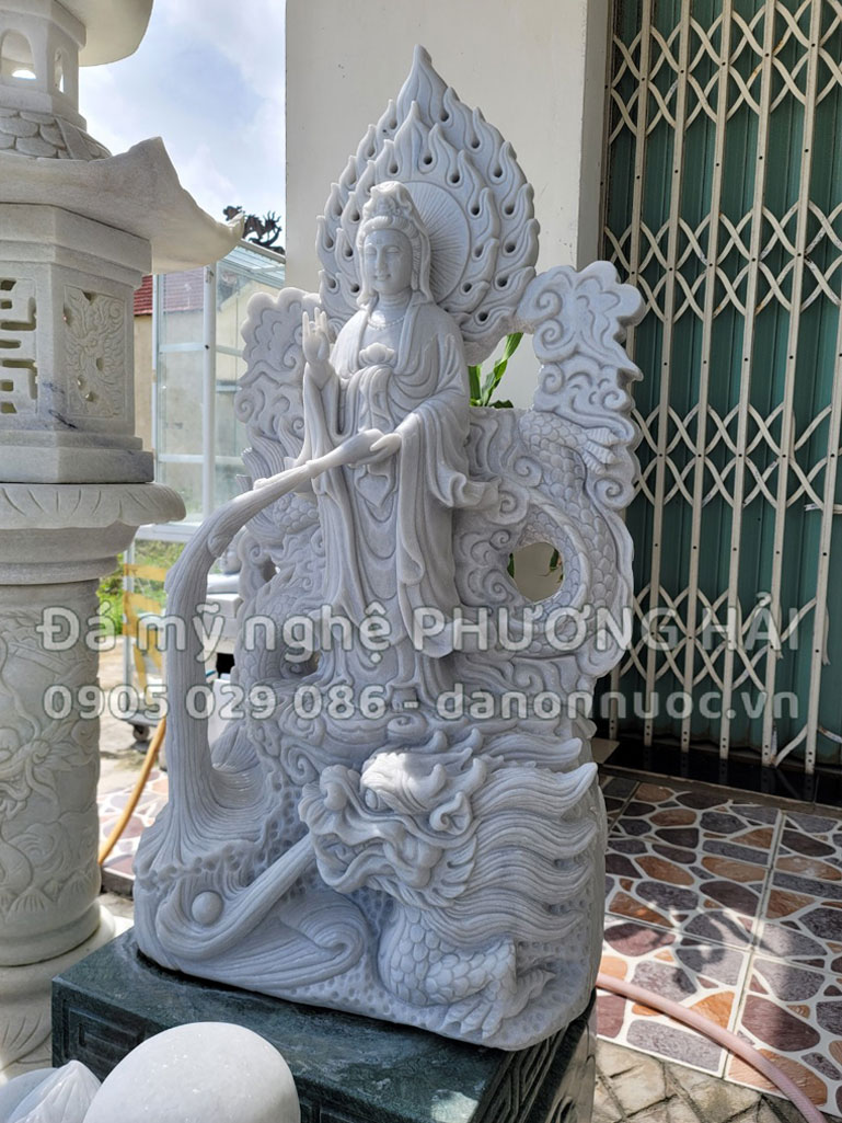 Tượng Phật Quan âm cưỡi rồng Tượng Phật Quan âm cưỡi rồng