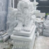 Tượng sư tử đá cẩm thạch trắng