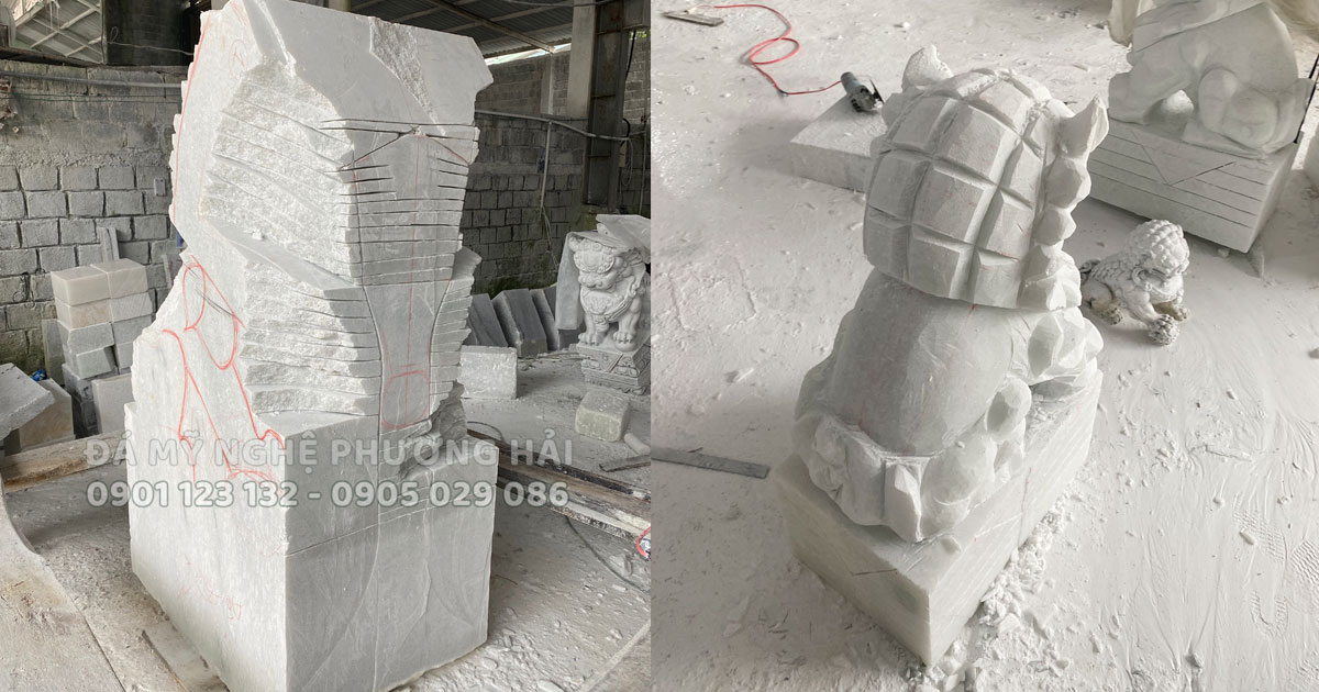 Tượng linh thú bằng đá