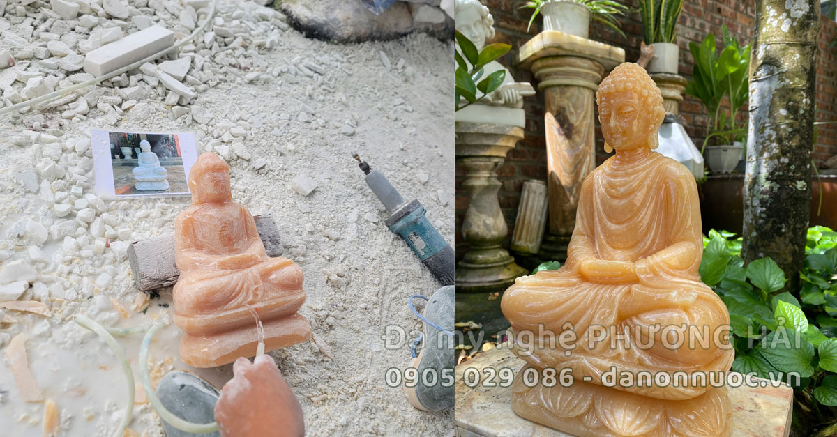 Chuyện 2 hòn đá - Tượng Phật đá